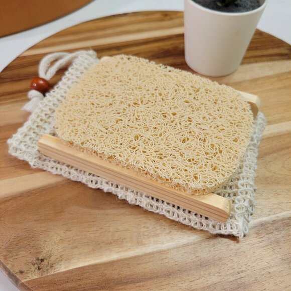 Wood Soap Dish 3pc Gift Set Spa Hygge Relaxation Meditation - Picture 6 of 11